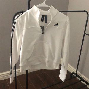White cropped adidas jacket . Brand new !